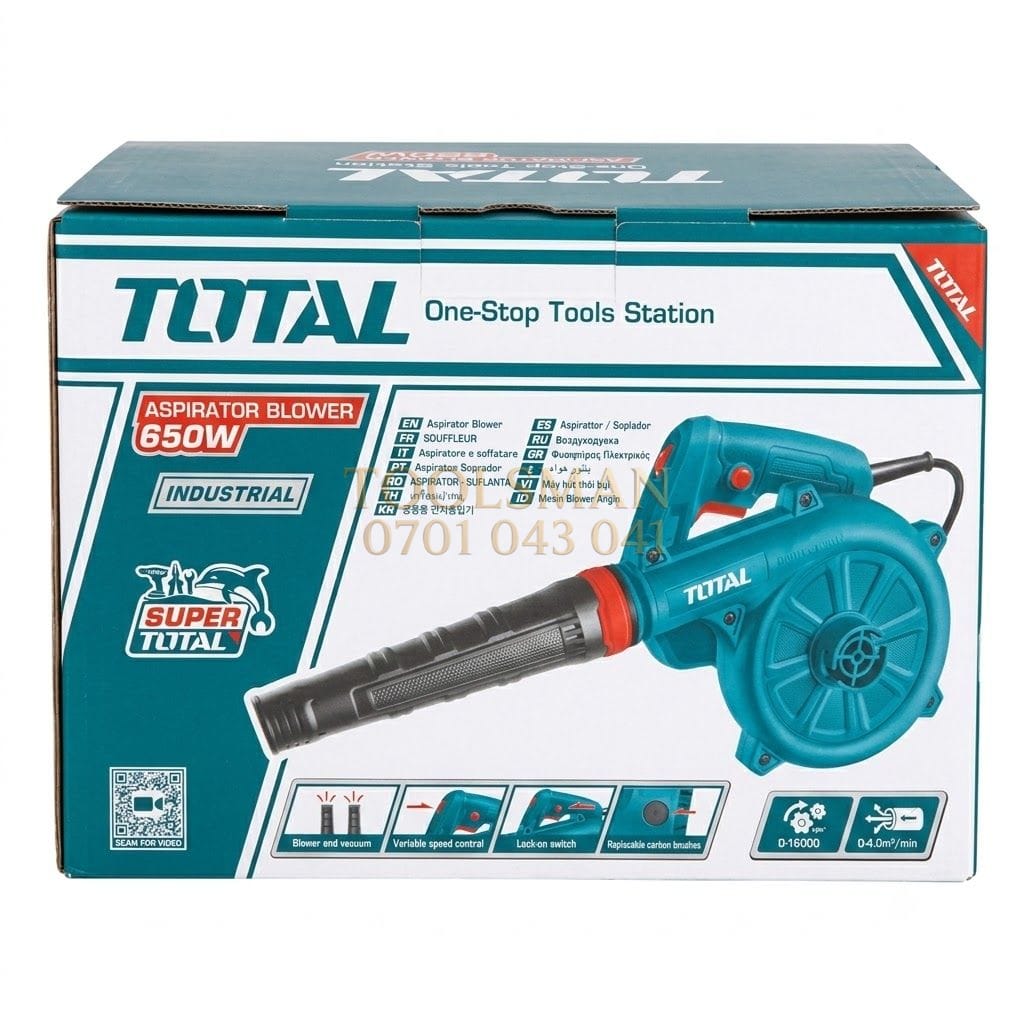 generic Total Industrial 650W Aspirator Blower & Vacuum Cleaner (TB6036) — assorted tools, available in Nairobi