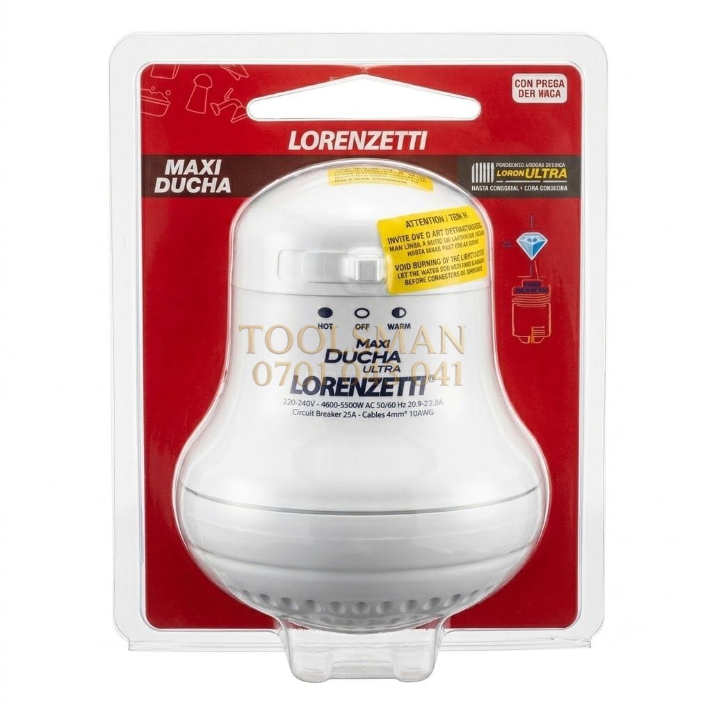 generic Lorenzetti Maxi Ducha Ultra Instant Shower Head - salty,borehole water — shower heads, available in Nairobi
