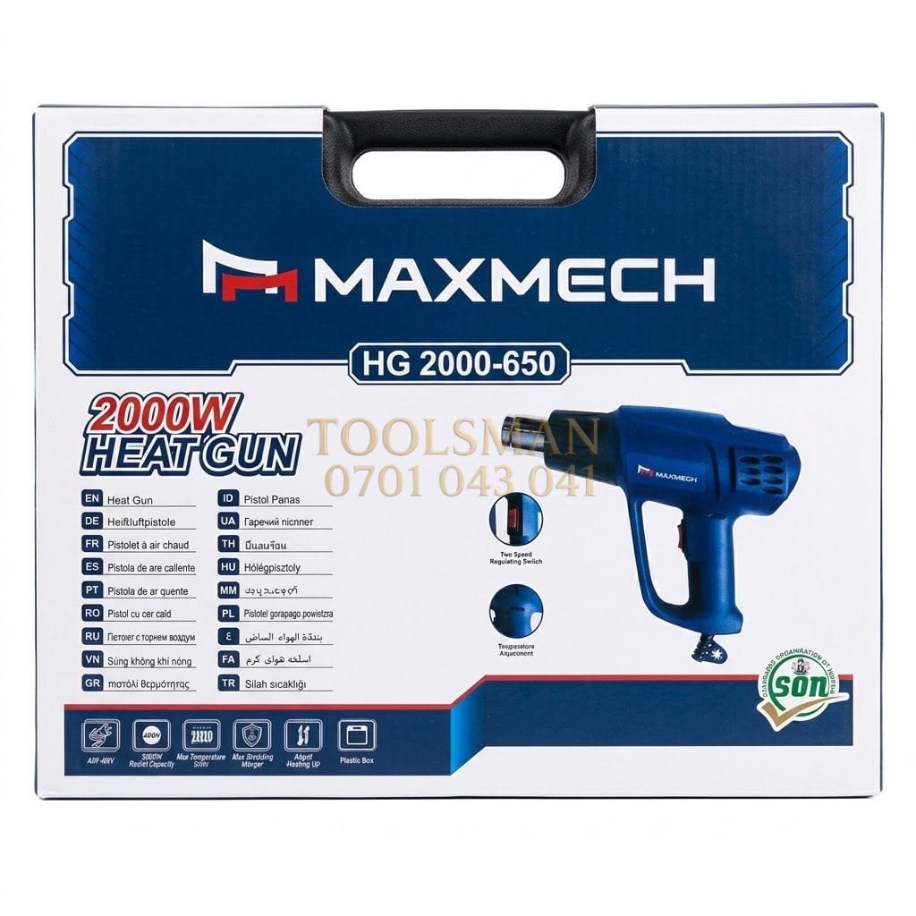 generic Maxmech 2000W Industrial Heat Gun - HG 2000-650 — assorted tools, available in Nairobi
