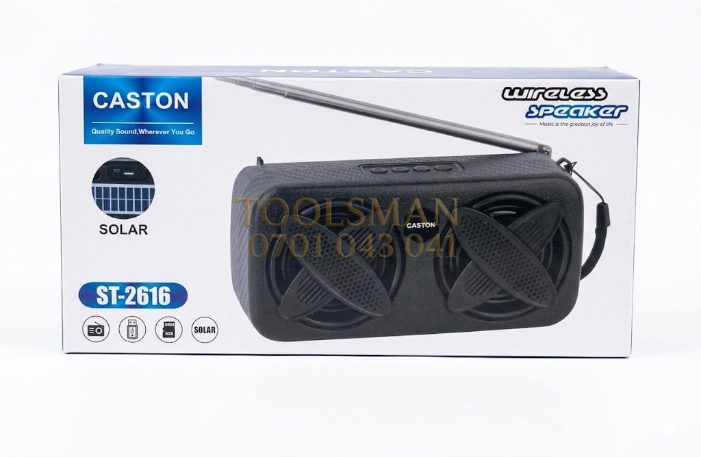 generic Caston ST-2616 Solar Bluetooth Speaker: Heavy Bass Radio — bluetooth portable speakers, available in Nairobi