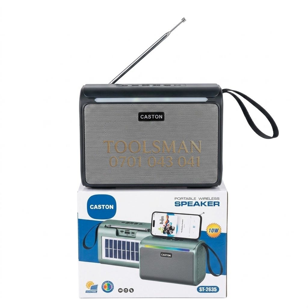 generic Rechargeable Solar Wireless Bluetooth Speaker.Fm Radio.USB,AUX,Caston St-2635 — bluetooth portable speakers, available in Nairobi