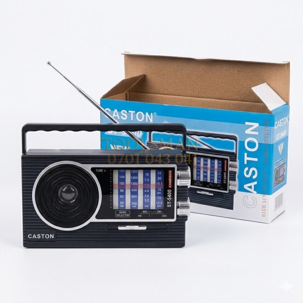 generic Caston ST-5400 5-Band Portable Radio – High Sensitivity AC/DC Receiver — bluetooth portable speakers, available in Nairobi