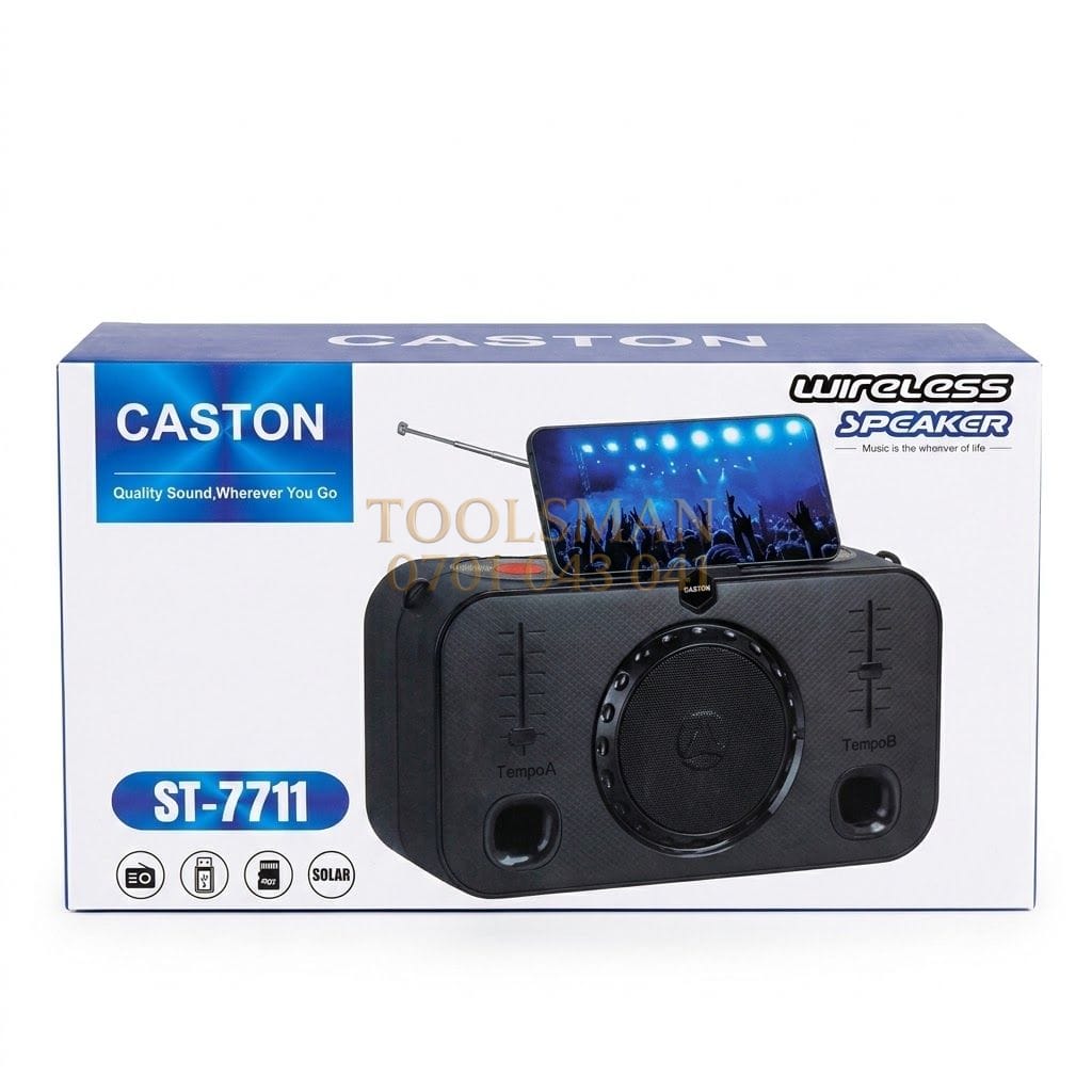 generic Solar Wireless Bluetooth Speaker.FM RAdio, USB, Mem Card Caston ST-7711 — bluetooth portable speakers, available in Nairobi