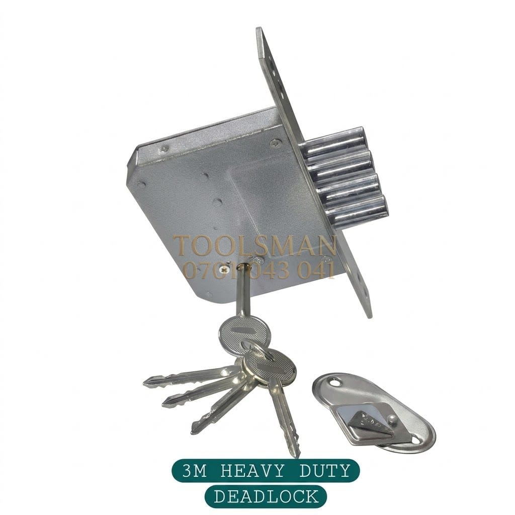 4-bolt steel security deadlock with keys